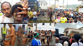 Grenada jouvert 2023 Gouyave Tuesday morning carnival spicemas grenada carnival2023 youtube [upl. by Ynnelg827]