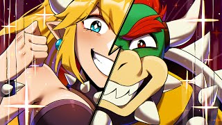 Transformation Bowsette The Super Mario Bros Animation [upl. by Ayokal]