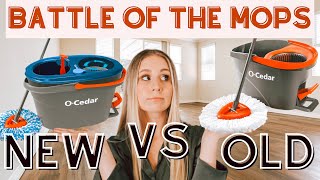 BATTLE OF THE SPIN MOPS OLD OCEDAR MOP VS NEW RINSE CLEAN MOP WHICH IS BETTER [upl. by Trygve]