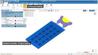 Moldex3D 2021 Demo  IC Packaging MUF [upl. by Anibas414]