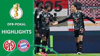 Musiala Hattrick  1 FSV Mainz 05 vs FC Bayern München 04  Highlights  DFBPokal 2 Round [upl. by Yesnik]