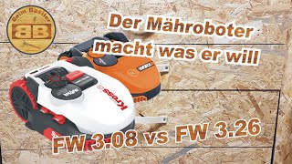 Kress Mähroboter Nano spielt verrückt Vergleich der Firmware  Baugleich mit Worx Landroid S500i [upl. by Roid]