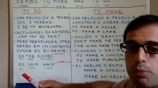 Clases de Ingles 10 TO DO Vs TO MAKE [upl. by Hinze]