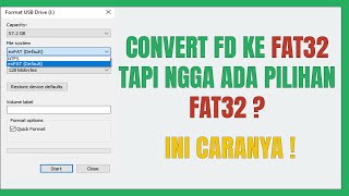 Cara Format Flashdisk 64GB amp 128GB NTFS ExFAT ke FAT32  Cara convert flashdisk Exfat NTFS ke FAT32 [upl. by Orville]