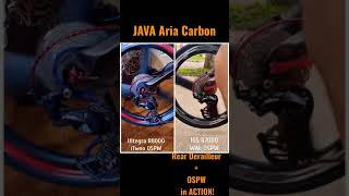 Shimano ULTEGRA R8000 GS vs Shimano 105 R7000 with OSPW on Java Aria Carbon [upl. by Olen]