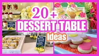 DESSERT TABLE IDEAS Backdrops Recipes amp Decor to SAVE Money [upl. by Idnib]