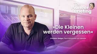 Christian Steiger “Die Kleinen werden vergessen” l The Pioneer Briefing l 28 September 2022 [upl. by Cheria]