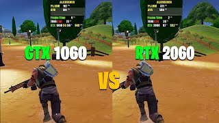 GTX 1060 vs RTX 2060  Fortnite Performance Mode  Chapter 5 Season 2 [upl. by Arekat29]