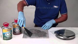 Tenax Epoxy Resin Adhesive and netting application [upl. by Juanita]