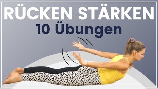 Rücken stärken ➡️ 10 Übungen die Du regelmäßig durchführen solltest [upl. by Alilahk]