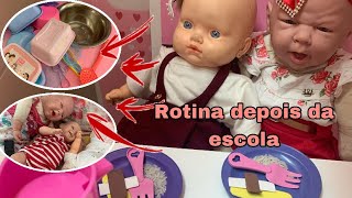 Rotina das babys depois da escola 2024🎒😀contando como foi o primeiro dia de aula Milli Produções [upl. by Mikes]