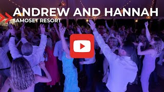 Andrew and Hannahs Wedding at the Samoset Resort  Midcoast Maine Wedding  DJ Greg Young [upl. by Sivartal]