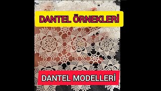 Zarif Tığ işi Örgü Dantel Modeli Örnekleri Crochet Knitting dantelmodelleri dantelörnekleri [upl. by Ventre]