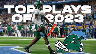 Tulane Football  Top Plays of 2023 [upl. by Aihcrop401]