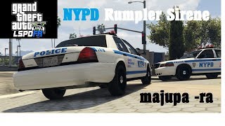 GTA 5 LSPDFR Mod  NYPD Rumbler Sirene [upl. by Steffie]