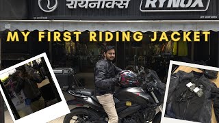 MY FIRST RIDING JACKET  RYNOX URBAN X  rynox motovlog bajajdominar400 [upl. by Marlie]