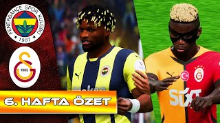 Fenerbahçe  Galatasaray  Trendyol Süper Lig 6 Hafta 2425 Maç Özeti [upl. by Parsifal]