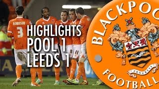 Blackpool vs Leeds  Championship 201314 Highlights [upl. by Ilrebmik]