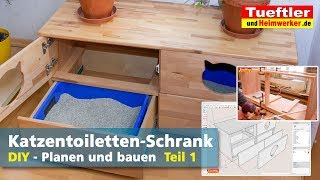 KatzentoilettenSchrank selber bauen Teil 1  Tüftler DIY [upl. by Loma594]