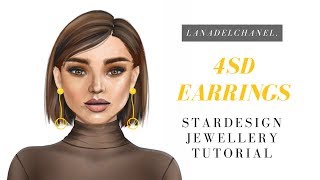 4 STARDOLLAR EARRINGS  Stardoll Jewellery Design  LanaDelChanel [upl. by Derraj]