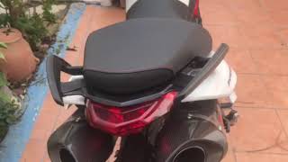 Aprilia Shiver 900 Akrapovic wo DB [upl. by Jojo]