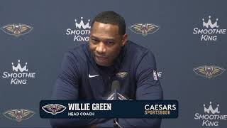 Willie Green recaps loss vs Los Angeles  PelicansLakers Postgame 11162024 [upl. by Joette]