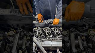 Valve adjustment on Paccar MX13 truck trucks truckdriver repair mechanic car cars how howto [upl. by Dud]