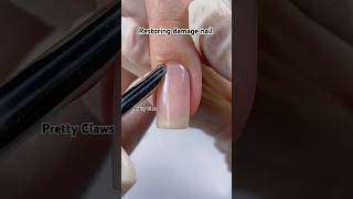 Restoring damage nail nails manicure nailtech naildesign shorts [upl. by Mendez912]