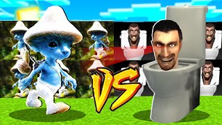 SMURF CAT vs SKIBIDI TOILET  MINECRAFT CHALLENGE  BAZA vs BAZA MATRUNER [upl. by Novi]