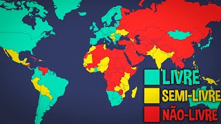 OS PAÃSES mais LIVRES do MUNDO POLÃTICO e SOCIAL [upl. by Seema]