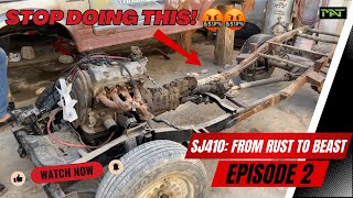 SJ410 From Rust to Beast Tiny Terror Rebuild  Suzuki SJ410 Jeep  RestoMod Project  Episode 2 [upl. by Demetra455]