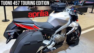 Aprilia Tuono 457 Touring Accessories  2 Colors Feature [upl. by Yenduhc]