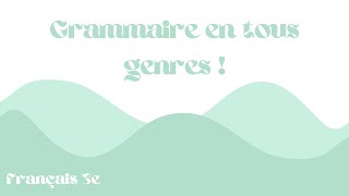 Quelques révisions de grammaire [upl. by Airdnahc680]