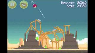 Angry Birds  3 Star Walkthrough  Level 135 [upl. by Chatwin72]