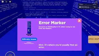 How to get the Error marker Find the marker [upl. by Sitrik]