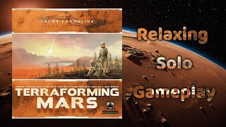 Terraforming Mars Board Game Relaxing Solo Gameplay With Music [upl. by Ahseid383]