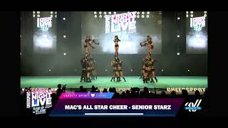 macs allstars SENIOR STARZ  cheersport fnl [upl. by Vlada659]