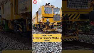 How does Dynamic Tamping Machine work dynamic dynamite railway indianrailways train machine🚉🚉 [upl. by Kcirdahs]