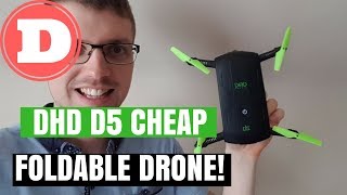 DHD D5 InDepth Review  Wifi FPV Foldable Selfie Drone Altitude Hold  Cheapest Selfie Drone [upl. by Alleuqcaj562]