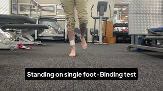 SingleFoot Binding Test for Tibiofibular Instability [upl. by Suoirred]