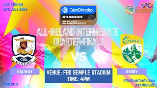 WATCH  Glen Dimplex AllIreland Intermediate Camogie Championship Qtr Final 2024  Galway v Kerry [upl. by Creath]