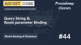 44 Query String amp Route Parameter Binding  Model Binding amp Validation  ASPNET Core MVC Course [upl. by Seitz]