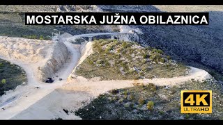 🔴 Mostarska južna obilaznica  rekonstrukcija ceste uz brdo Varda 4K dron April 2024 🇧🇦 [upl. by Itsim]