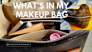 Whats In My Bag  Pack my makeup bag with me  NEW LV toiletry bag 2024 [upl. by Lanfri107]