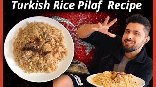 Turkish Rice Pilaf Recipe  Ottoman food Athiffmanna [upl. by Illehs178]