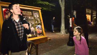 Young Girl Shouts at Street Preacher [upl. by Ahsitak326]