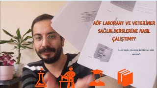 Aöf Laborant ve veteriner sağlık derslerine nasıl çalıştım [upl. by Dinan]