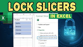 🔐 lock slicersimmovable in Excel Pivot 🗂👍 [upl. by Alegnad]