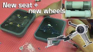 How to replace Seat  Seat Roller of Concept 2 Rower Model E D amp C [upl. by Ettenwad588]