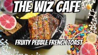 The Wiz Cafe Fruity Pebble French Toast amp Jerk Chicken sausage [upl. by Grazia]